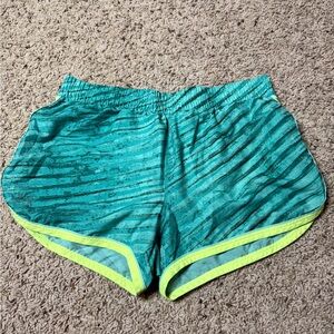 Under Armour Teal and Lime Athletic Shorts